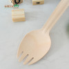 Cubiertos de madera desechables de 165 mm | Spork de madera biodegradable natural compostable ecológico