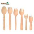 Environmentally Friendly Disposable Wooden Cutlery 100pcs in Paper Bag