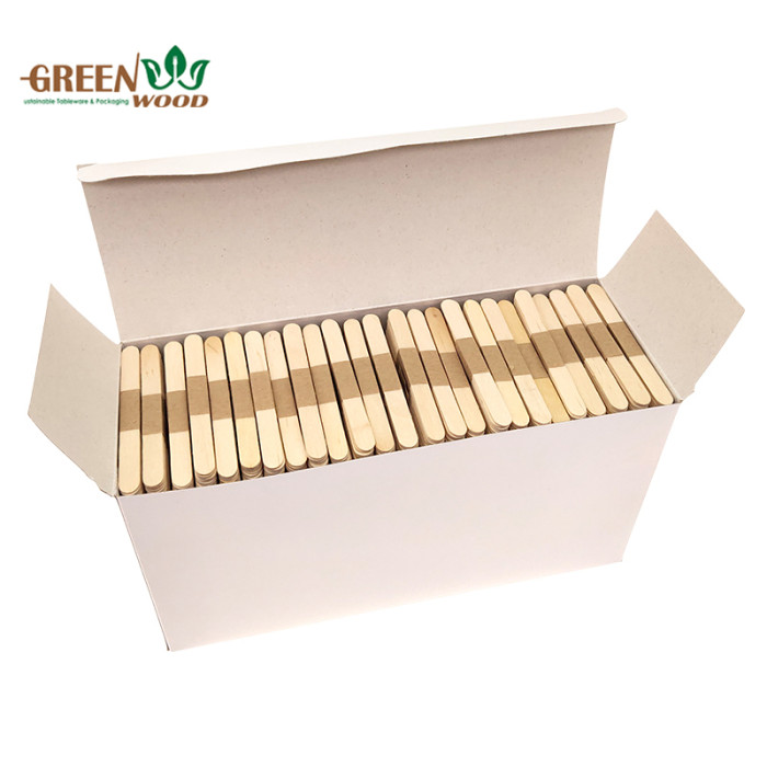 Eco-Friendly Disposable Wooden Coffee Stirrer for Vending Machine Use