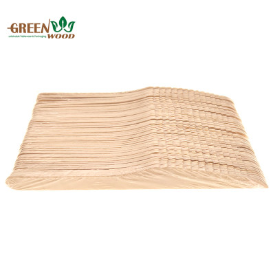 Eco-Friendly Disposable Wooden Cutlery with POF Skrinked Bag