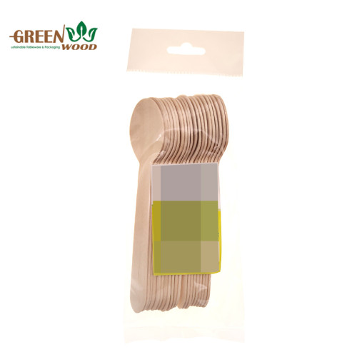 OPP袋零售包装的环保一次性木制餐具