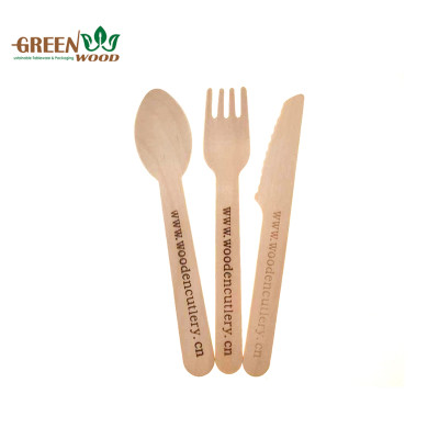 Eco-Friendly Disposable Wooden Cutlery Set - 140mm for Fast food
