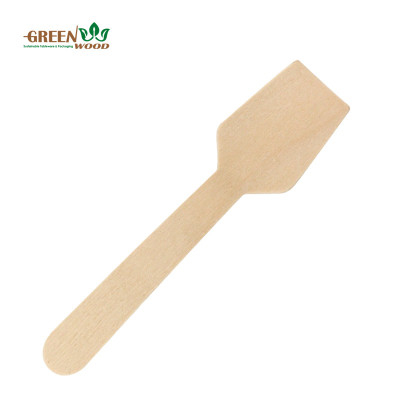 95mm Small Disposable Ice Cream Wooden Spoon | Eco-Friendly Biodegradable Ice Cream Spoon
