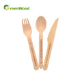 160mm - Birch Material Disposable Wooden Cutlery Set for Restaurants Wooden Tableware Kit Wholesale