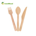 Eco-Friendly Disposable Wooden Cutlery Set with Raised Handle-160mm Wooden Tableware