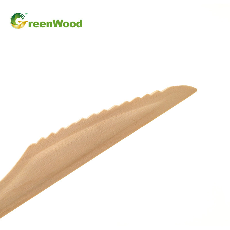 Eco-Friendly Disposable Wooden Cutlery Set with Raised Handle-160mm Wooden Tableware