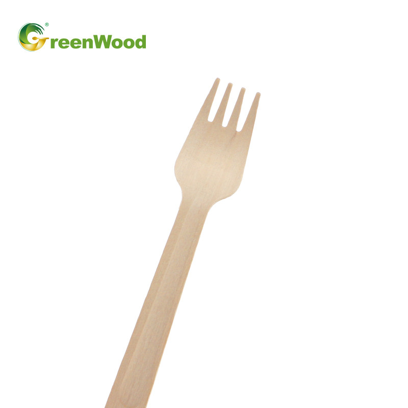 Eco-Friendly Disposable Wooden Cutlery Set with Raised Handle-160mm Wooden Tableware