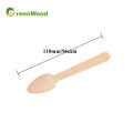 Birch Material Biodegradable Disposable Small Wooden Spoon For Ice Cream