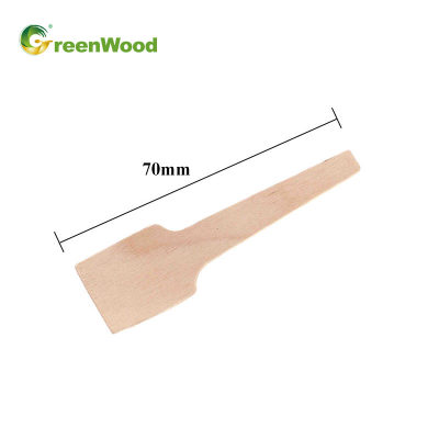 Birch Material Ice Cream Spoon | Biodegradable Disposable Small Wooden Spoon  Wholesale