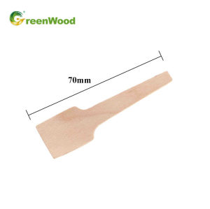 Birch Material Ice Cream Spoon | Biodegradable Disposable Small Wooden Spoon For Ice Cream/Tea/Coffee Spoon Wholesale