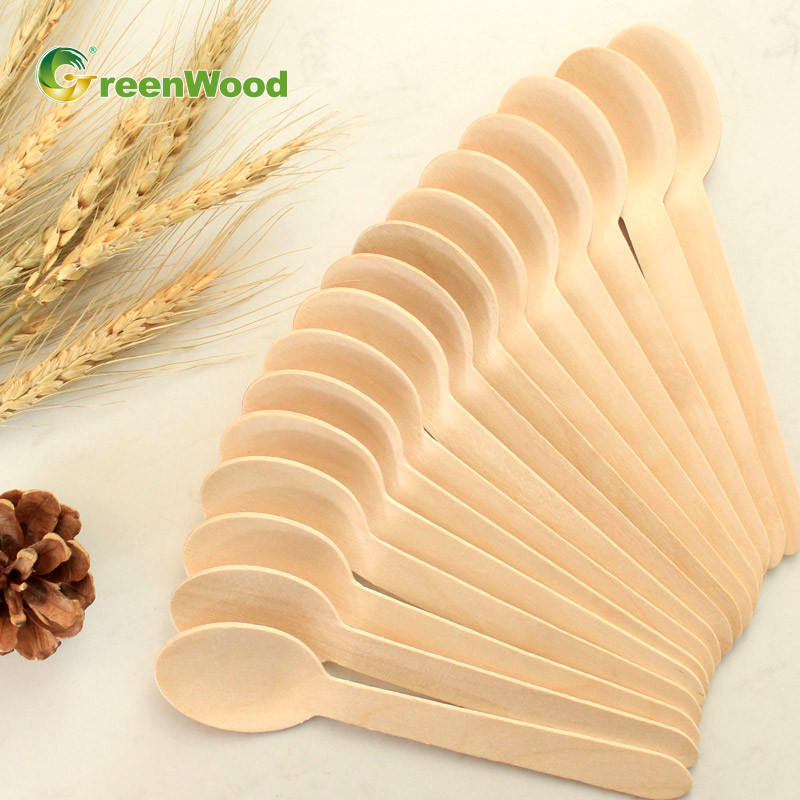 160mm Wooden Spoon,Birch Spoon,Biodegradable Disposable Wooden Spoon,Wooden Spoon Customized,Eco-Friendly Wooden Spoon,Wooden Spoon Private Label