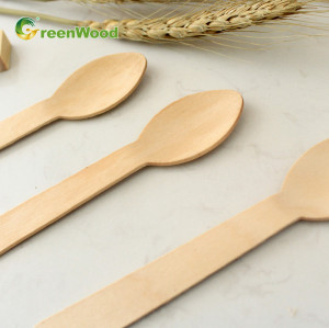 140mm Disposable Wooden Spoon Environmentally Friendly Spoon Biodegradable |Wooden Spoon Wholesale
