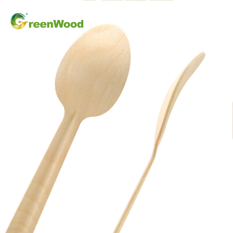 165mm Disposable Wooden Spoon | Environmentally Friendly Biodegradable Wooden Spoons