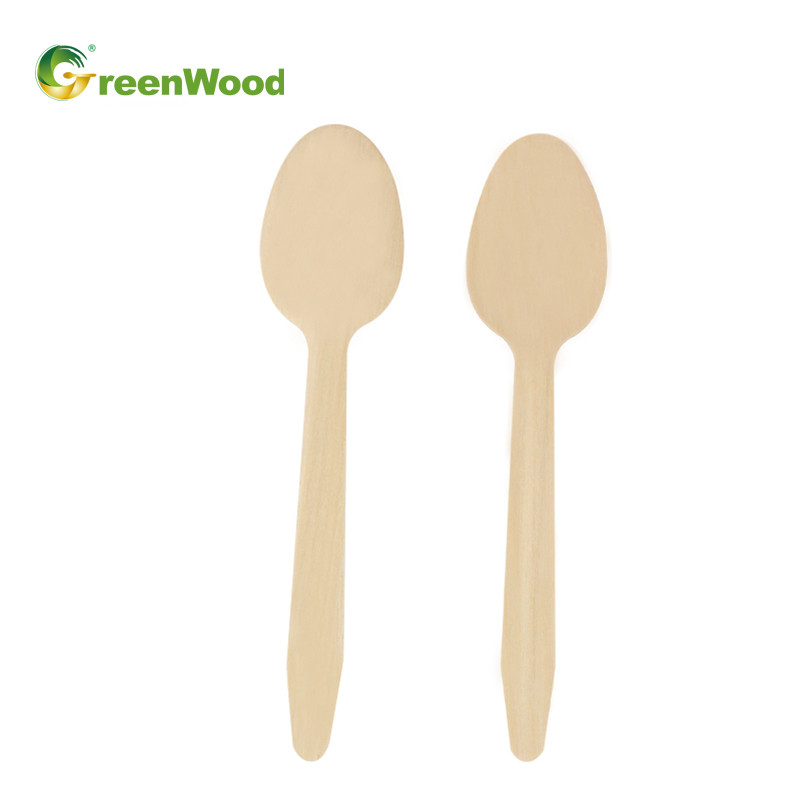 165mm Disposable Wooden Spoon | Environmentally Friendly Biodegradable Wooden Spoons