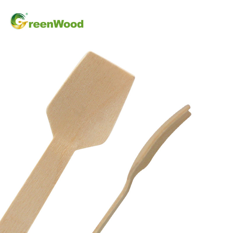 Wooden Ice Cream Spoon,95mm Small Ice Cream Wooden Spoon,Eco-Friendly Biodegradable Disposable Ice Cream Spoon,Ice Cream Spoon Wholesale