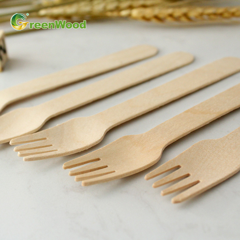 140mm Birch Fork,Disposable Wooden Fork,Eco-friendly Compostable Fork,Wooden Cutlery,Natural Biodegradable Fork,