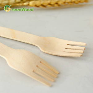 140mm Birch Fork Disposable Wooden Fork | Eco-friendly Compostable Fork Wooden Cutlery Natural Biodegradable