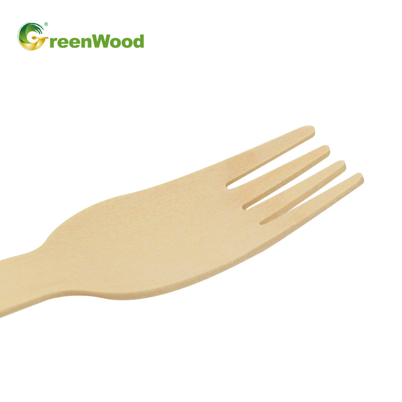 160mm Disposable Wooden Fork,Natural Biodegradable Wooden Fork,Eco-friendly Compostable Wooden Fork,Birch Cutlery,Wooden Fork Customized Logo,Wooden Fork Private Label 