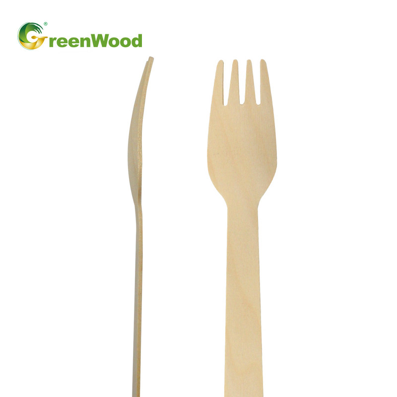 160mm Disposable Wooden Fork,Natural Biodegradable Wooden Fork,Eco-friendly Compostable Wooden Fork,Birch Cutlery,Wooden Fork Customized Logo,Wooden Fork Private Label 