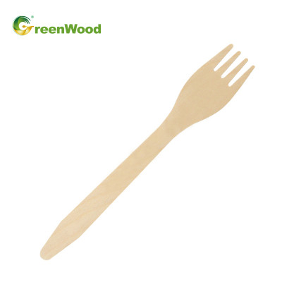165mm Disposable Wooden Cutlery| Natural Biodegradable Wooden Fork | Eco-friendly Compostable Fork
