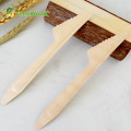 165mm Disposable Wooden Knife With Raised Handle | Natural Biodegradable Wooden Knife | Eco-friendly Compostable Knives