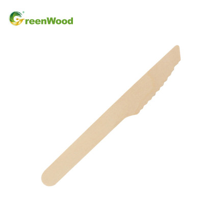 140mm Disposable Wooden Knife | Eco-friendly Compostable Knives | Natural Biodegradable Wooden Knife