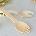 160mm Disposable Wooden Spork | Eco-friendly Compostable Spork | Natural Biodegradable Wooden Spork