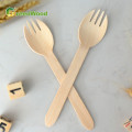160mm Disposable Wooden Spork | Eco-friendly Compostable Spork | Natural Biodegradable Wooden Spork