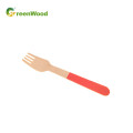 Multicolor Wooden Cutlery Eco-Friendly Disposable Wooden Cutlery with Color Knife Fork Spoon