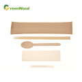 Disposable Bamboo Chopsticks adn Wooden Spoon with Paper Bag