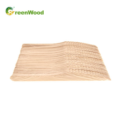 Eco-Friendly Disposable Wooden Cutlery with POF Skrinked Bag Disposable Wooden Tableware