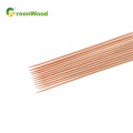 Eco-Friendly Round Wooden Skewer Disposable Wooden BBQ Stick Barbecue Wholesale