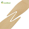 120mm - Wooden Fork Eco-Friendly Biodegradable Disposable Wooden Fruit Fork Sale by Bulk