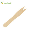 95mm Wooden Fork Disposable Wooden Fruit Fork | Birch Fruit Pick | Wooden Cake Fork Private Label