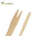 89mm - Wooden Fork Biodegradable Disposable Wooden Fruit Fork Wooden Food Picks Fork Wooden Cake Fork Wooden Chip Fork