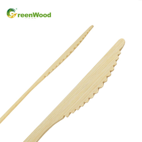 Einweg-Bambusmesser zum Mitnehmen - 170 mm | Bambusbesteck China Hersteller für den Großhandel
