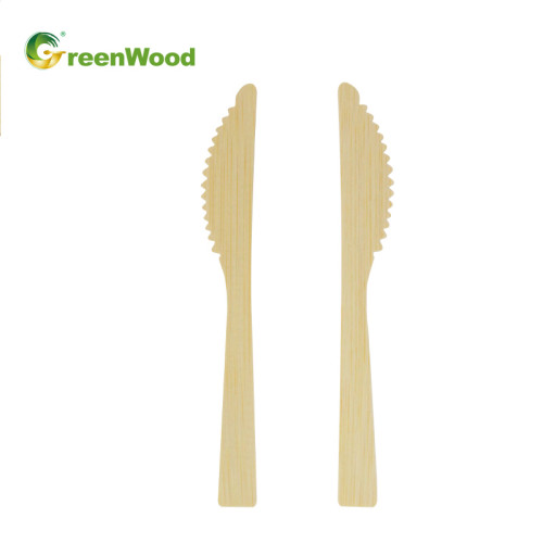 Couteau en bambou jetable pour emporter - 170 mm | Fabricant chinois de couverts en bambou pour la vente en gros