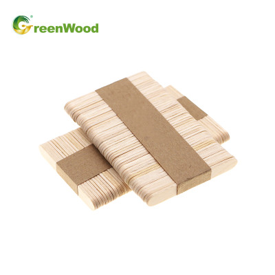 Disposable Wooden Ice Cream Stick Wooden Popsicle Stick Bulk Wholesale