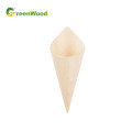 Eco-Friendly Biodegradable Disposable Wooden Cone Food Containers