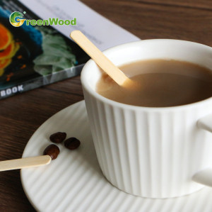 Biologisch abbaubarer Einweg-Rührstab aus Bambus für den Einsatz in Verkaufsautomaten | Biologisch abbaubarer Kaffeerührer im Großhandel | OEM ODM akzeptabel