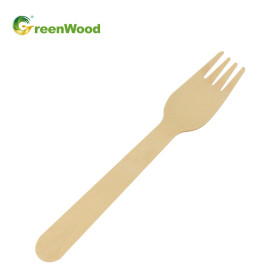 160mm Disposable | Wooden Fork | Natural Biodegradable Wooden Fork Compostable Birch Cutlery