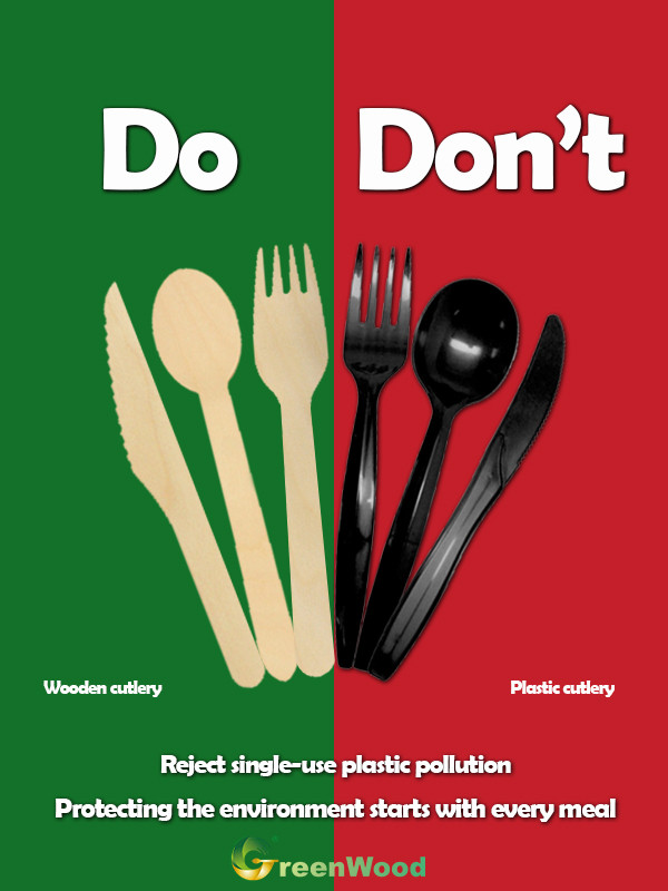 Is disposable wooden cutlery more eco friendly than plastic? 