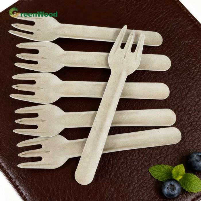 Hot selling CPLA tableware disposable cake spoon fork knife set compostable biodegradable tableware