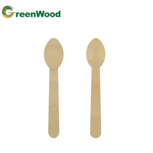 Custom OEM & ODM 150mm Disposable Wooden Spoon | Sustainable Biodegradable Wooden Spoon for Food & Desserts - Wholesale Options for International Brands & Wholesalers