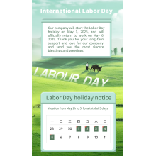 May 1 International Labor Day Closure Notice