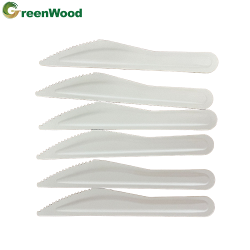 Biodegradable disposable paper tableware and knives for restaurants and parties