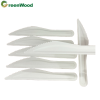 Biodegradable disposable paper tableware and knives for restaurants and parties
