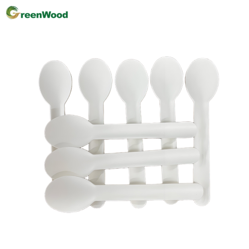 Environmentally friendly tableware, disposable wholesale, food grade spoons, compostable tableware, natural white