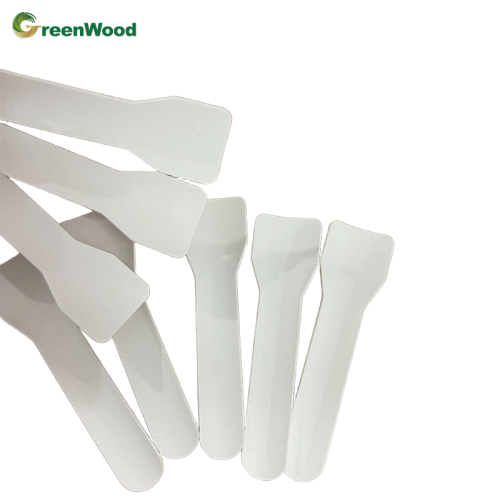 Disposable Pulp Paper Independent Packaging Small Ice Cream Spoon Pulp with Top Quality