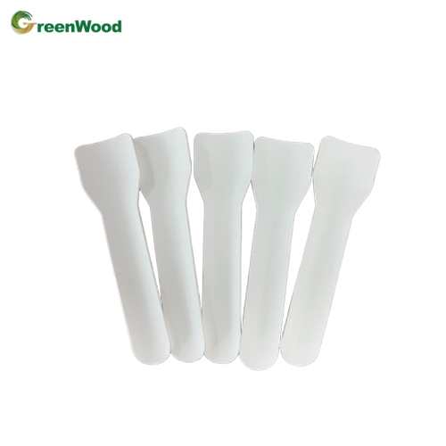Disposable Pulp Paper Independent Packaging Small Ice Cream Spoon Pulp with Top Quality